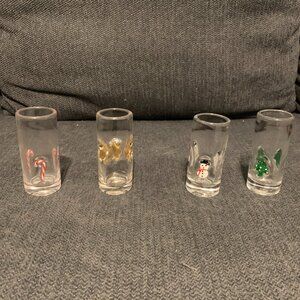 Anthropologie Holiday Shot Glasses